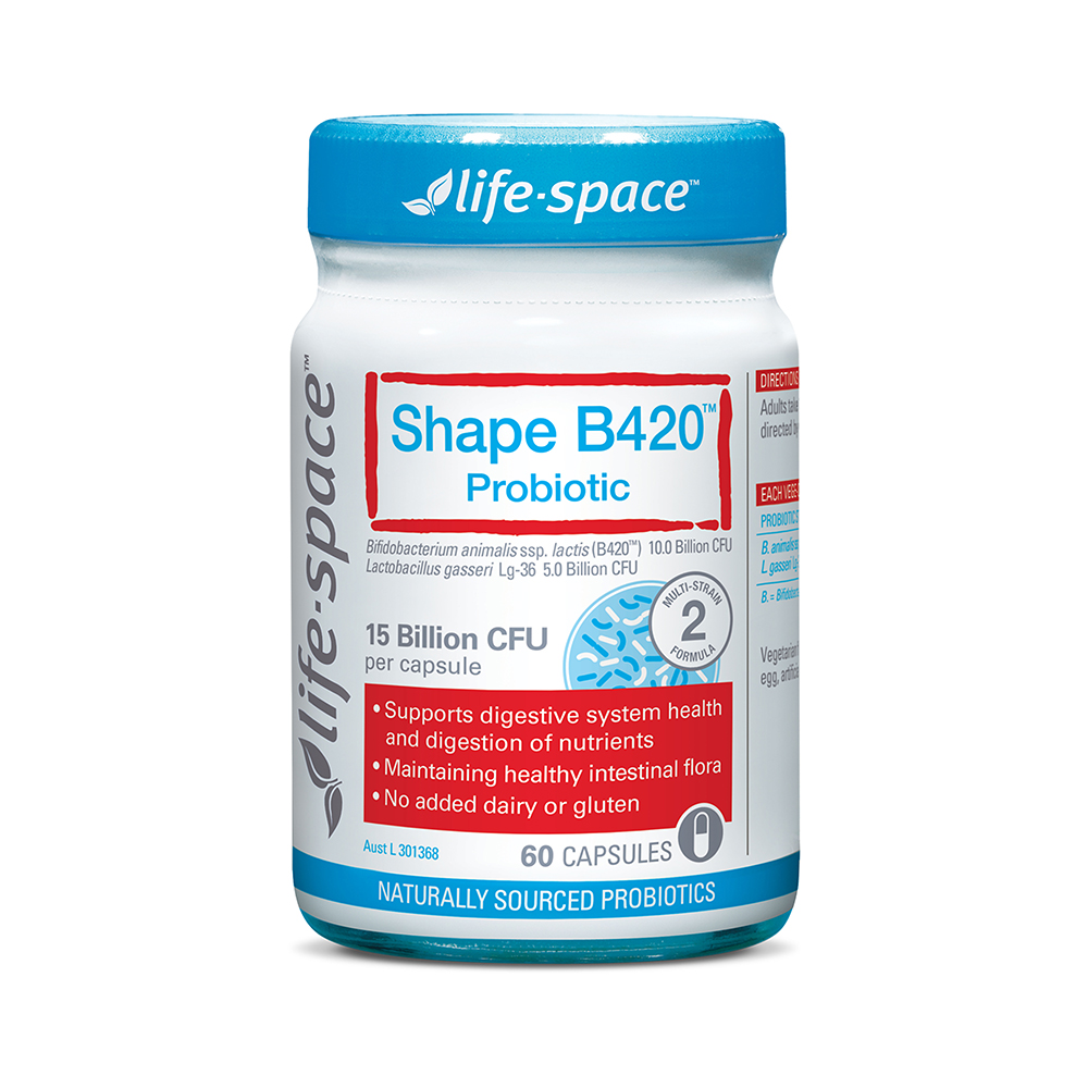 Viên uống Life-space Shape B420 Probiotic hỗ trợ hệ tiêu hóa và kiểm soát cân nặng (60 viên)