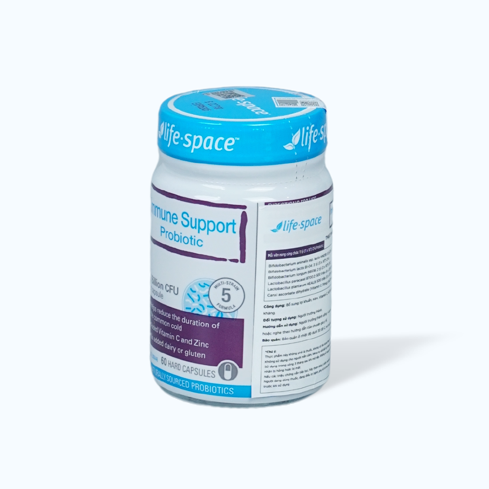 Viên uống Life-space Immune Support Probiotic hỗ trợ tăng cường sức khỏe đường ruột (60 viên)