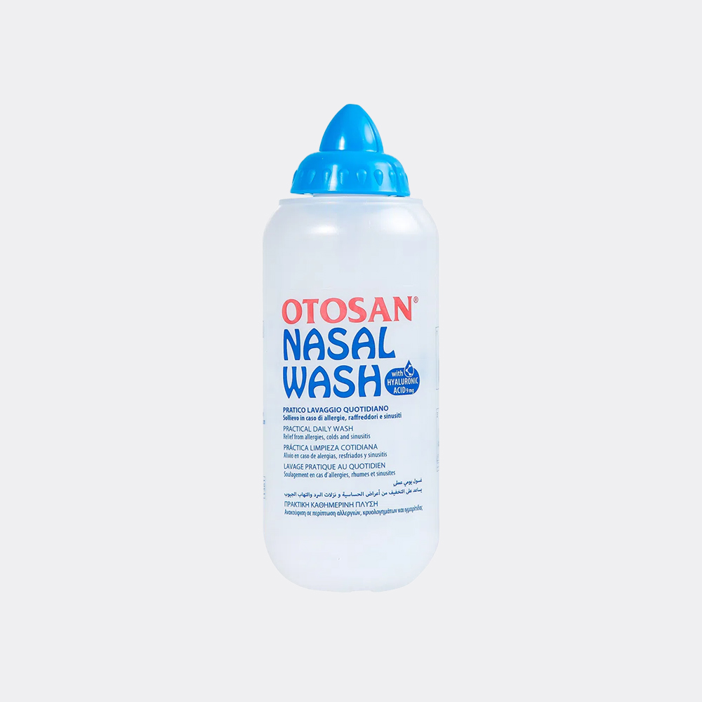 Bộ vệ sinh mũi OTOSAN Nasal Wash Kit giúp làm sạch, kháng khuẩn (1 chai rửa mũi + 30 gói muối)