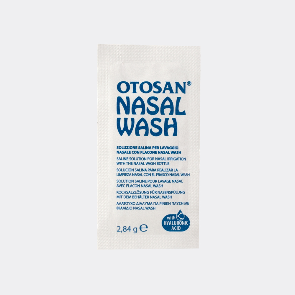 Bộ vệ sinh mũi OTOSAN Nasal Wash Kit giúp làm sạch, kháng khuẩn (1 chai rửa mũi + 30 gói muối)