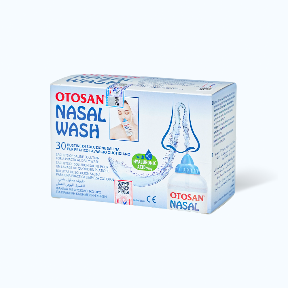 Muối rửa mũi OTOSAN Nasal Wash giúp làm sạch mũi (30 gói)