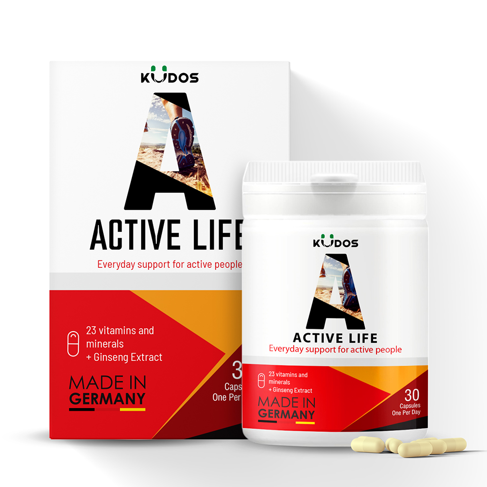 Viên uống Kudos Active Life bổ sung vitamin và khoáng chất (Hộp 30 viên)