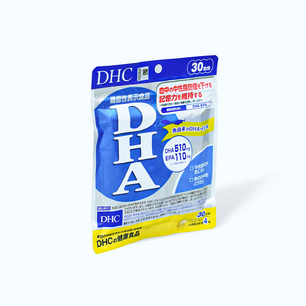 Viên uống DHC DHA bổ sung DHA, EPA, hỗ trợ giảm mỡ máu (120 viên)