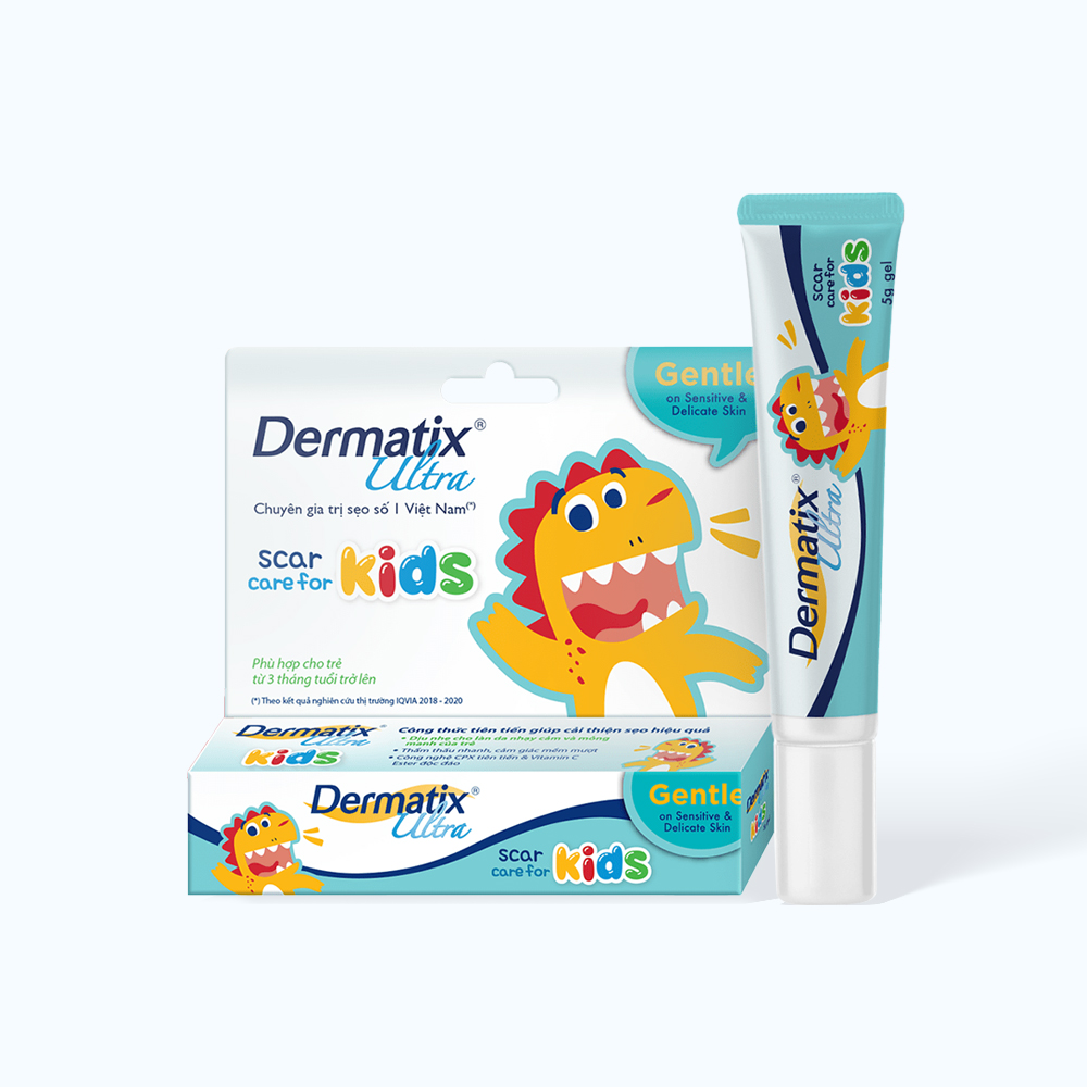 Gel Hỗ Trợ xử lý sẹo cho bé DERMATIX ULTRA KIDS sử dụng trên 3 tháng ...