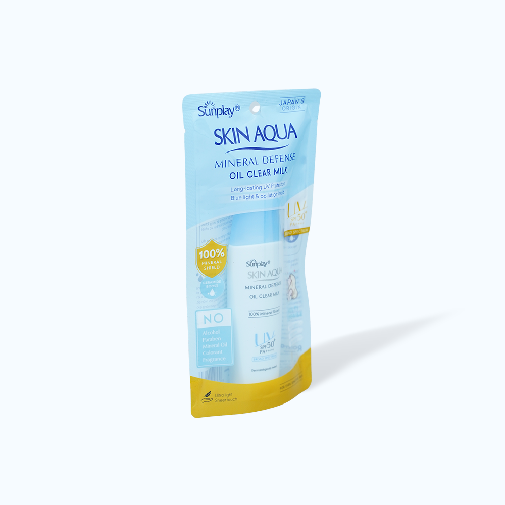 Sữa Chống Nắng Vật Lý SUNPLAY Skin Aqua Mineral Defense Oil Clear Bảo Vệ Da, Giảm Dầu (Chai 25g)