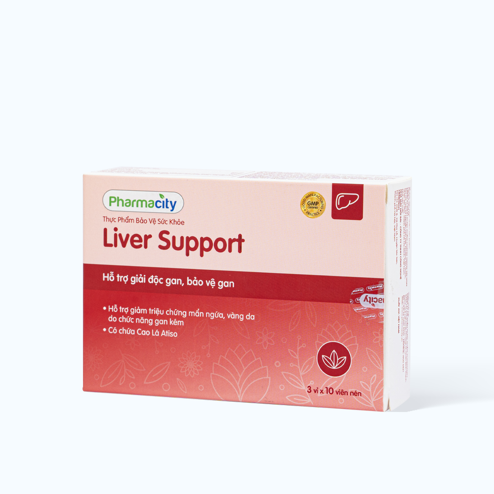 Viên uống Pharmacity Liver Support hỗ trợ giải độc gan (Hộp 30 viên)