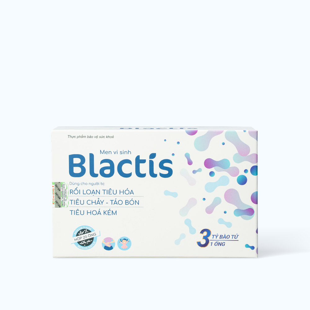 Dung dịch uống Meracine Blactis bổ sung men vi sinh hỗ trợ hệ tiêu hóa (Hộp 20 ống)