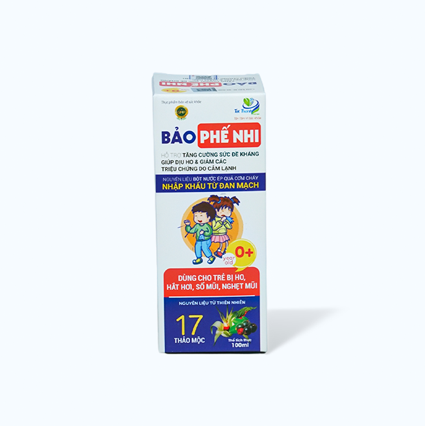 Siro Bảo Phế Nhi 3in1 hỗ trợ giảm cảm cúm (Chai 100ml)