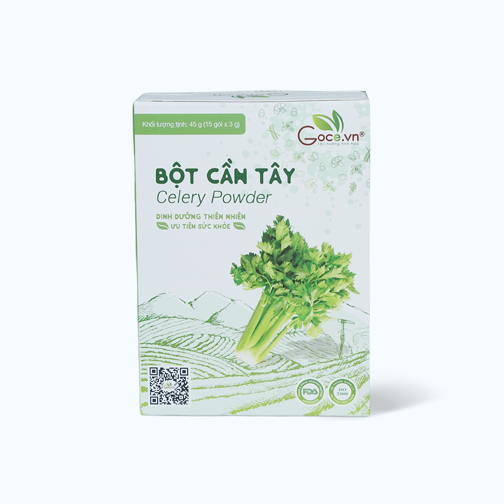Thức uống dinh dưỡng Bột cần tây GOCE (Hộp 15 gói x 3g)