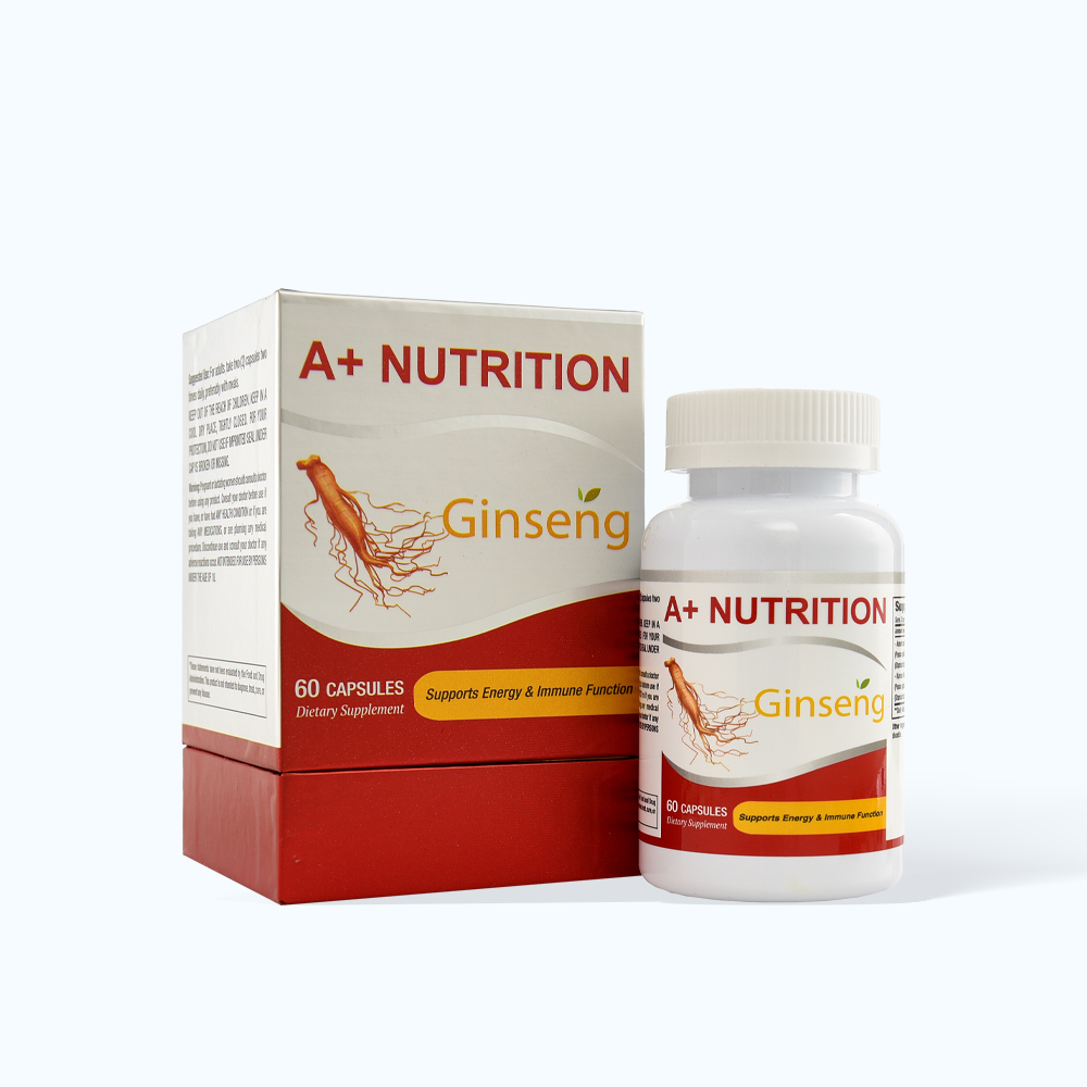 Viên uống Nature Gift A+ Nutrition Ginseng hỗ trợ tăng đề kháng cho cơ thể (Hộp 60 viên)