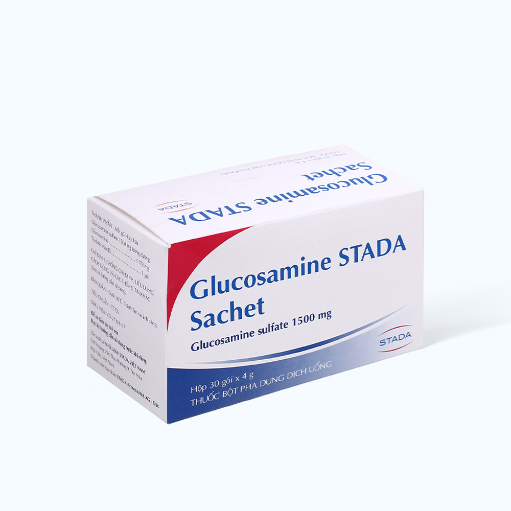 Bột pha uống Glucosamin Stada 1500mg giảm triệu chứng thoái hóa khớp gối (30 gói x 4g)