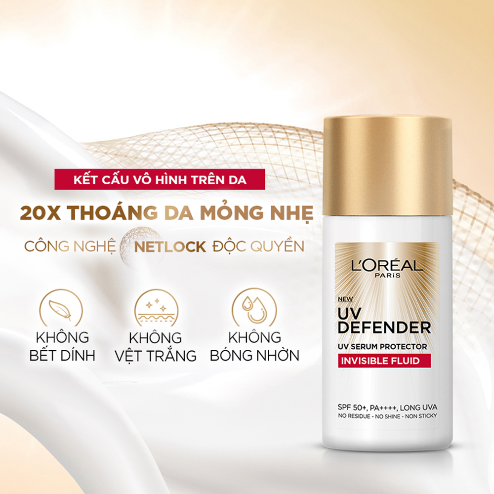 Kem Chống Nắng L'OREAL X20 Thoáng Da, Mỏng Nhẹ (Chai 50ml)