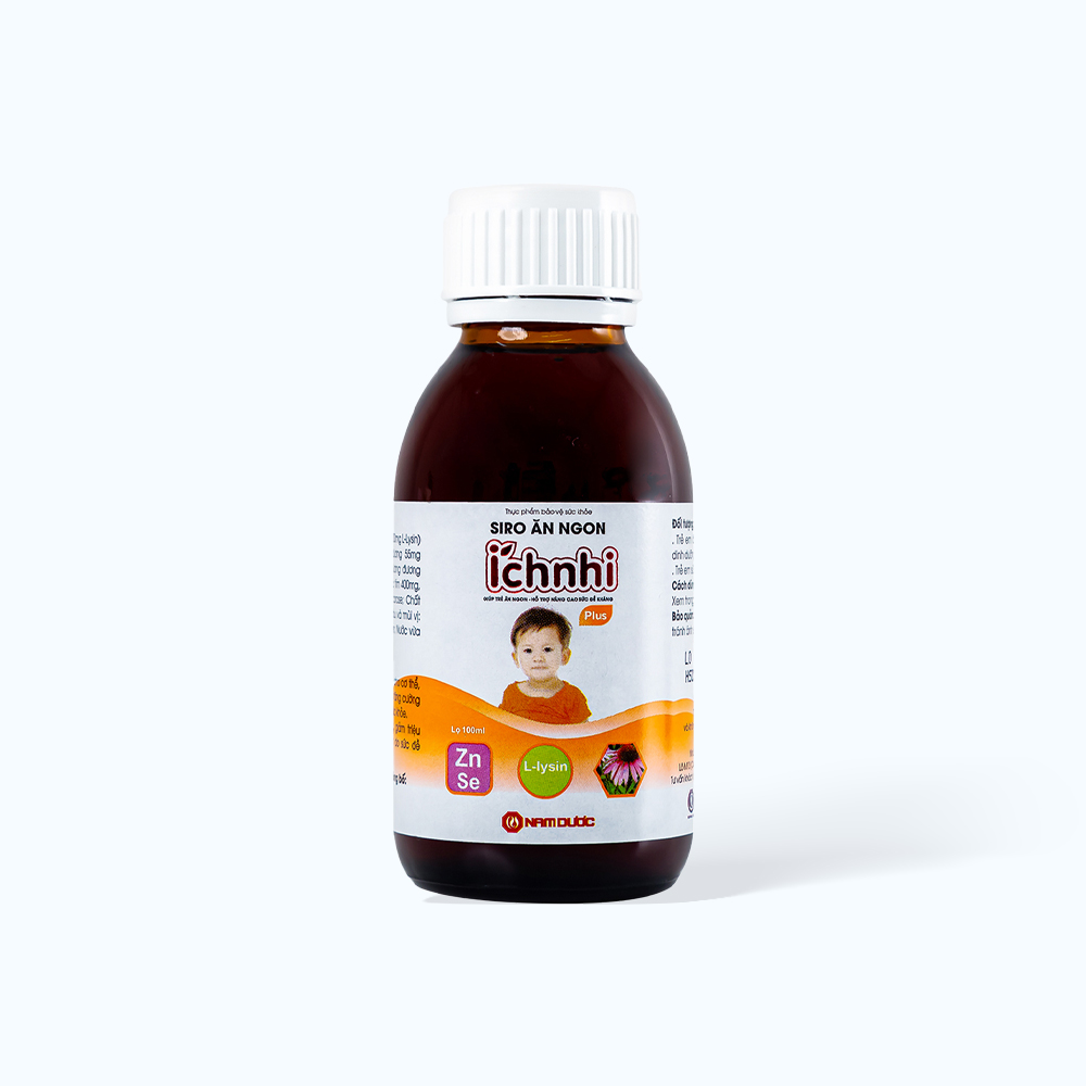 Siro ăn ngon plus cho trẻ từ 2 tuổi Ích Nhi (Chai 100ml)