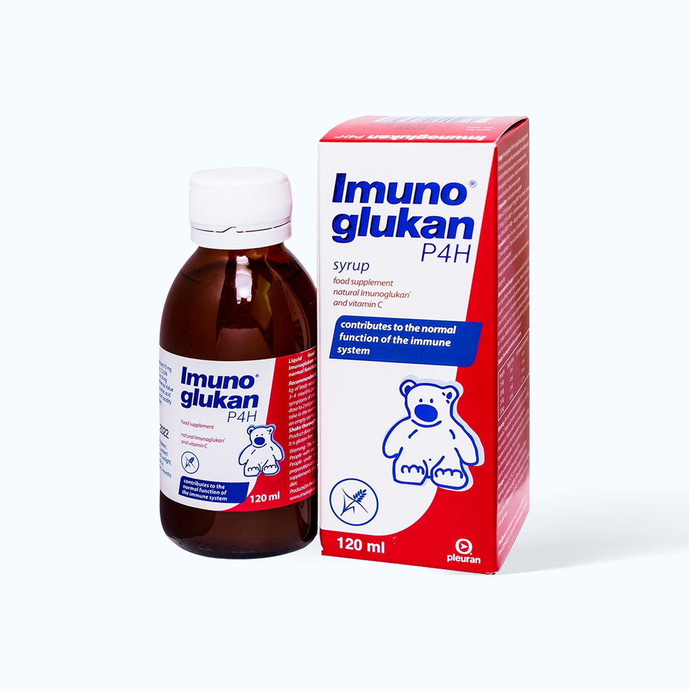 Siro KAN Imunoglukan P4H hỗ trợ tăng đề kháng cho trẻ (Chai 120ml)