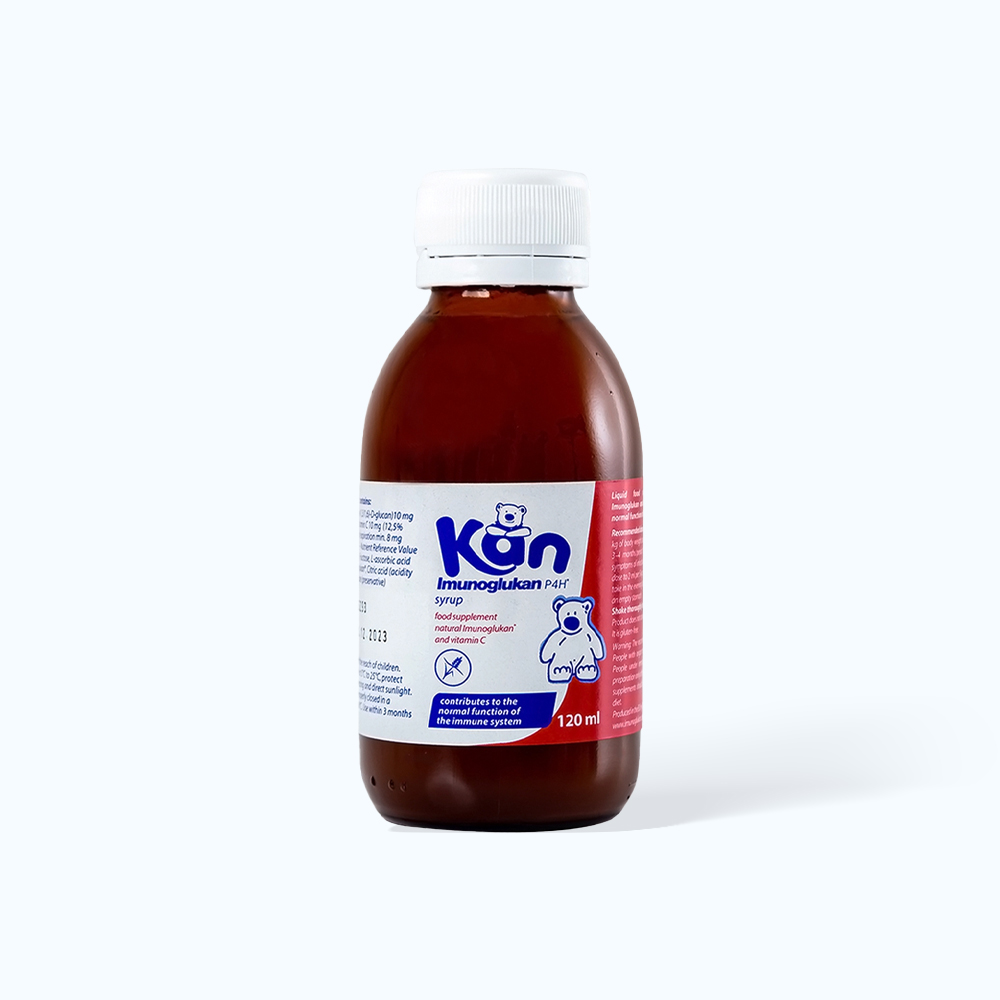 Siro KAN Imunoglukan P4H hỗ trợ tăng đề kháng cho trẻ (Chai 120ml)