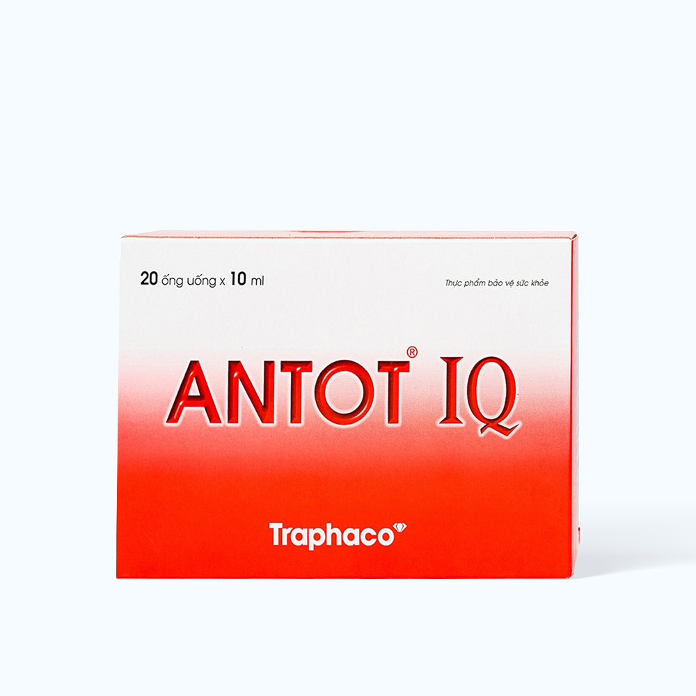 Dung dịch Traphaco Antot IQ hỗ trợ trí não & ăn ngon cho trẻ từ 2 tuổi (Hộp 20 ống x 10ml)