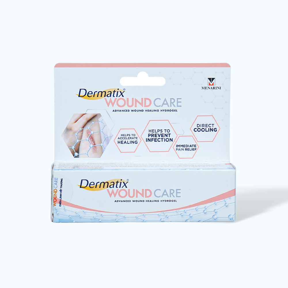 Gel bôi DERMATIX Wound Care hỗ trợ chữa lành vết thương (Hộp 20gr)