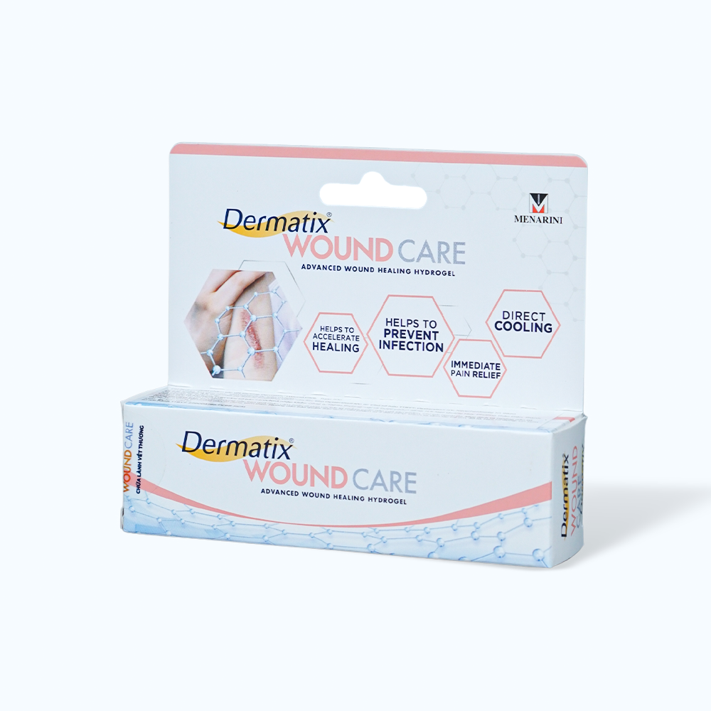 Gel bôi DERMATIX Wound Care hỗ trợ chữa lành vết thương (Hộp 20gr)