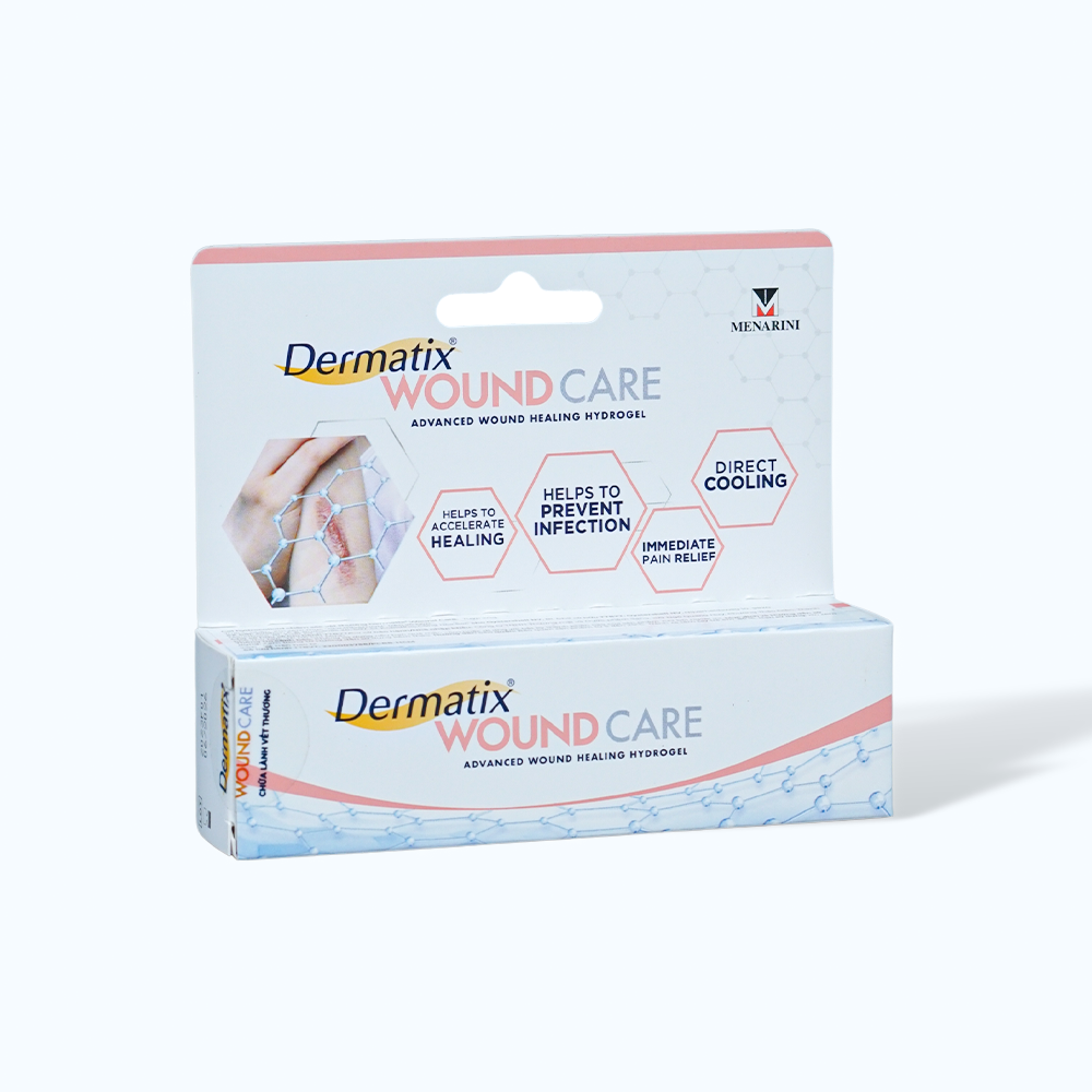 Gel bôi DERMATIX Wound Care hỗ trợ chữa lành vết thương (Hộp 20gr)