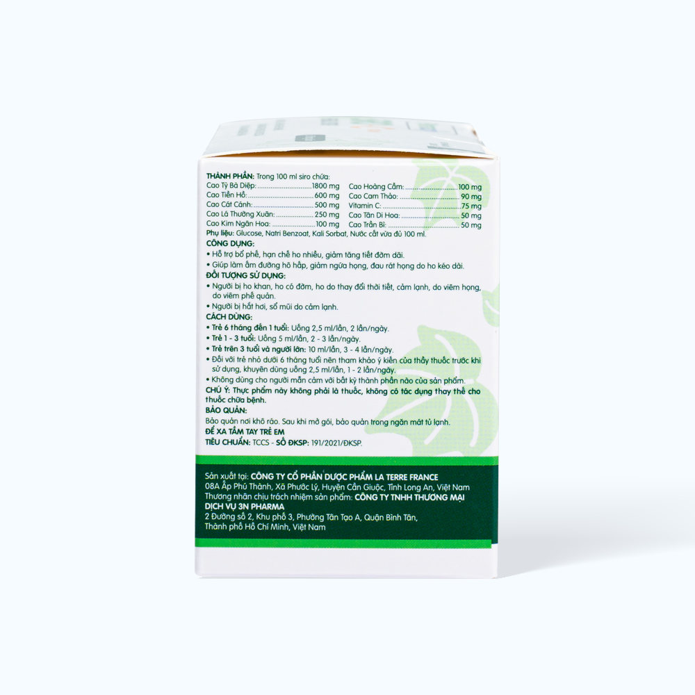 Siro ho thảo dược Pharmacity Herbal Cough Syrup VitC hỗ trợ bổ phế, giảm ho (Hộp 20 gói)