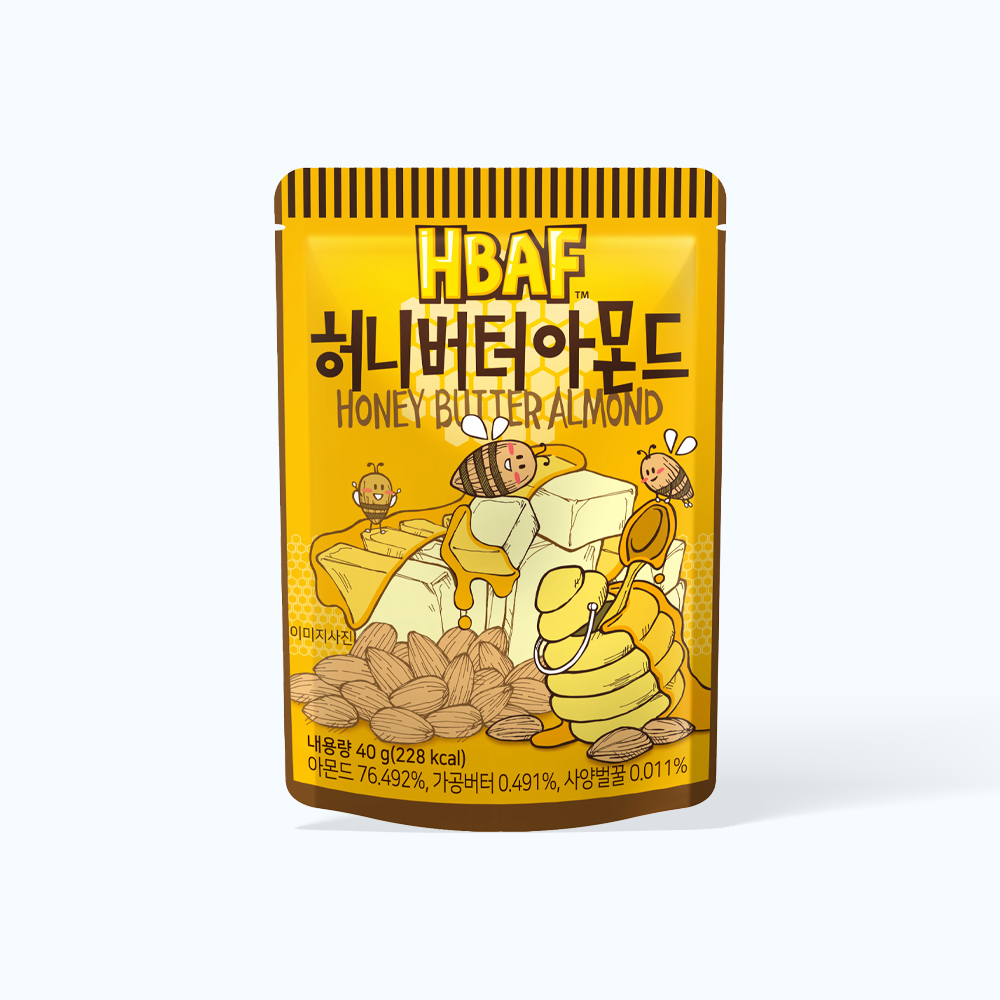 Hạt dinh dưỡng HBAF hạnh nhân vị bơ mật ong (40g)