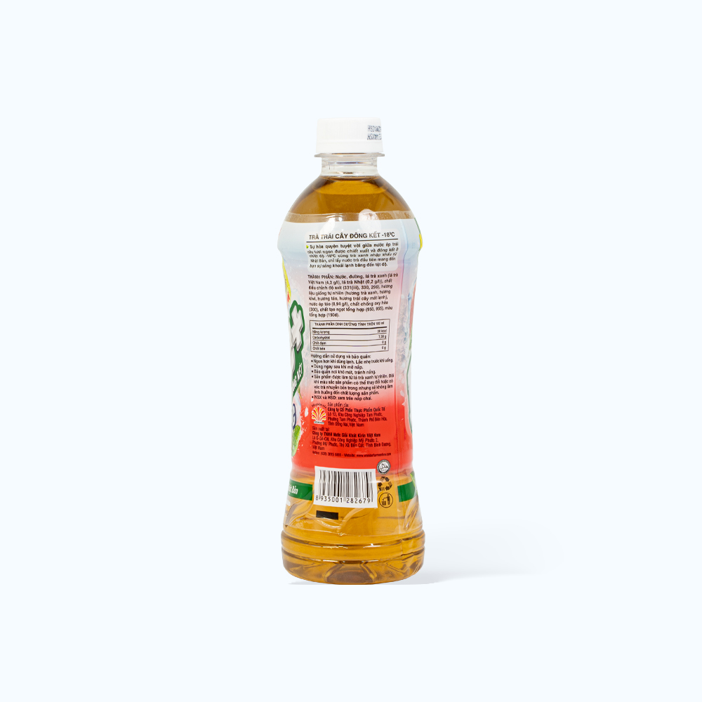 Trà trái cây vị táo kiwi Ice+ (490ml)