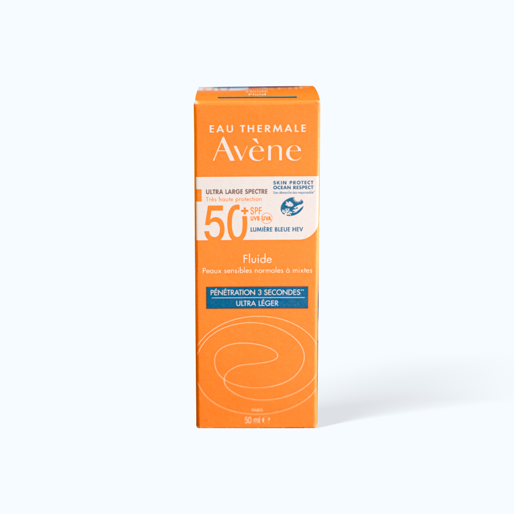 Kem chống nắng AVENE Very High Protection Fluid SPF50+cho da thường và da hỗn hợp (Tuýp 50ml)