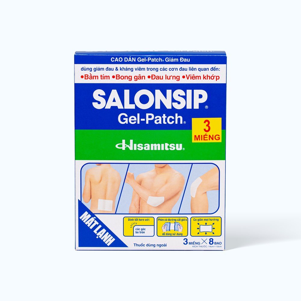 Salonsip (8 goi x 3 mieng)14cm x 10cm