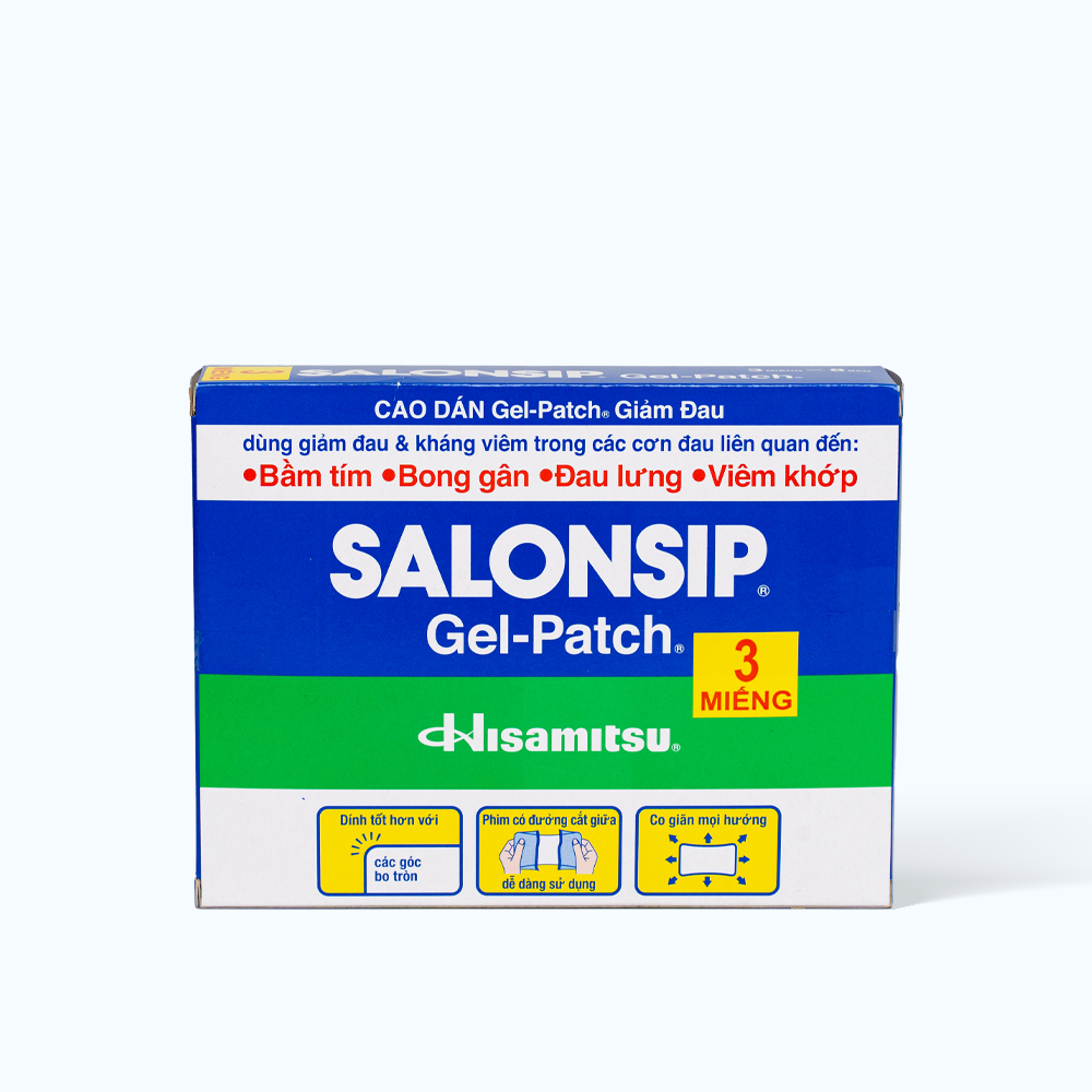 Salonsip (8 goi x 3 mieng)14cm x 10cm