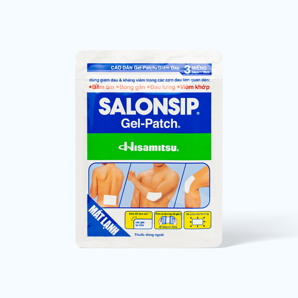 Salonsip (8 goi x 3 mieng)14cm x 10cm