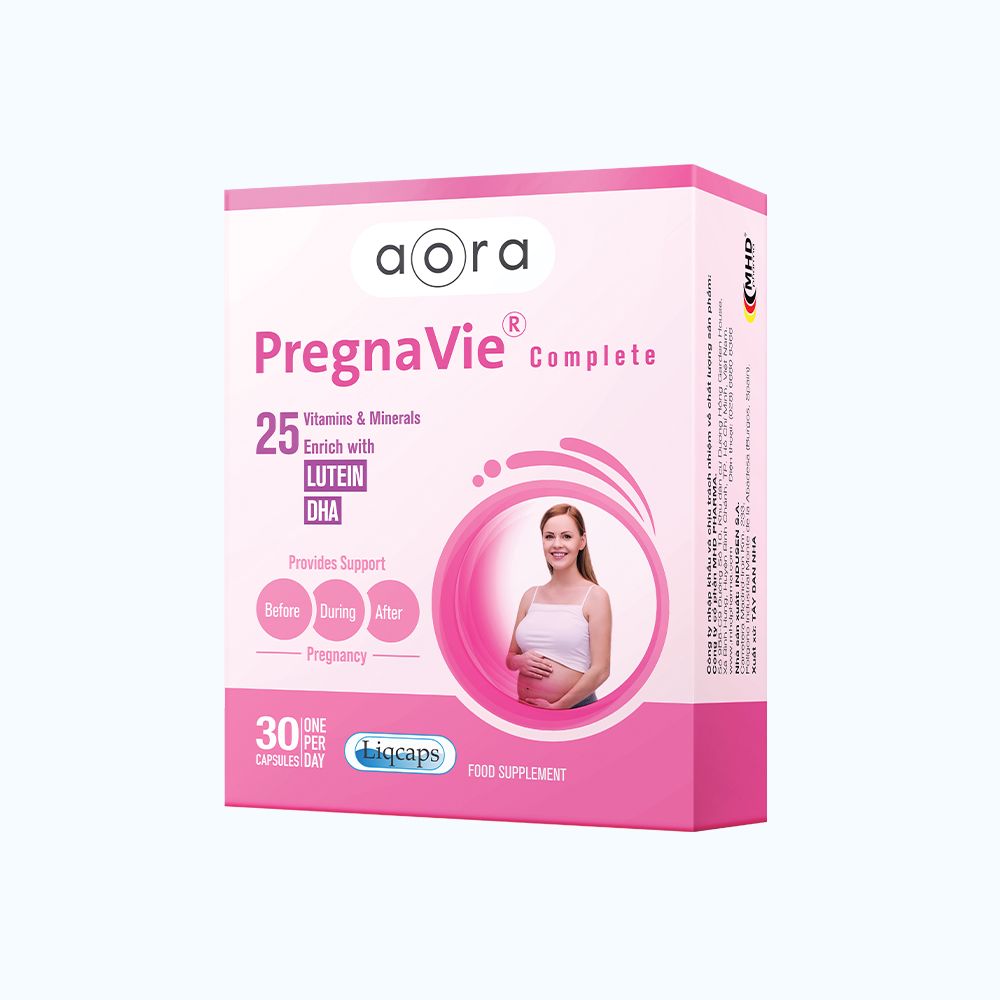 Viên uống PregnaVie Complete bổ sung 25 vi chất bao gồm Lutein & DHA cho Mẹ