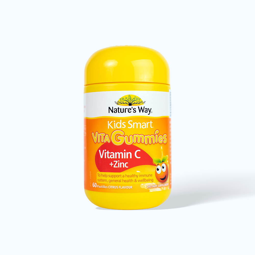 Kẹo dẻo Nature's Way Kids Smart VitaGummies bổ sung vitamin C & kẽm cho trẻ (60 viên)