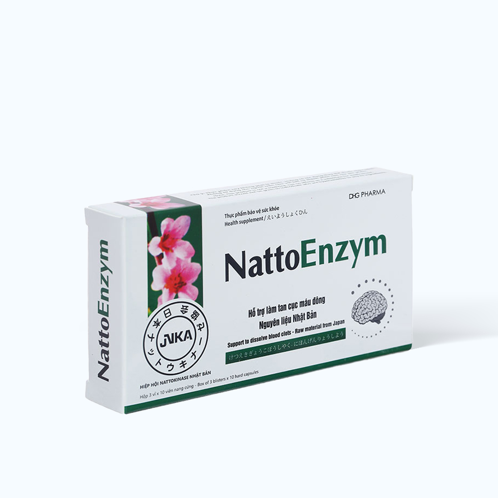 Viên uống NattoEnzym cải thiện tình trạng thiếu máu não (30 viên)