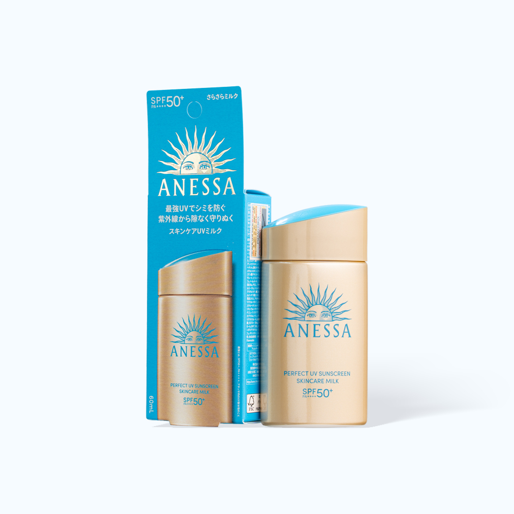 Sữa Chống Nắng ANESSA Perfect UV Dưỡng Da Kiềm Dầu SPF50+/ PA++++ (Chai 60ml)