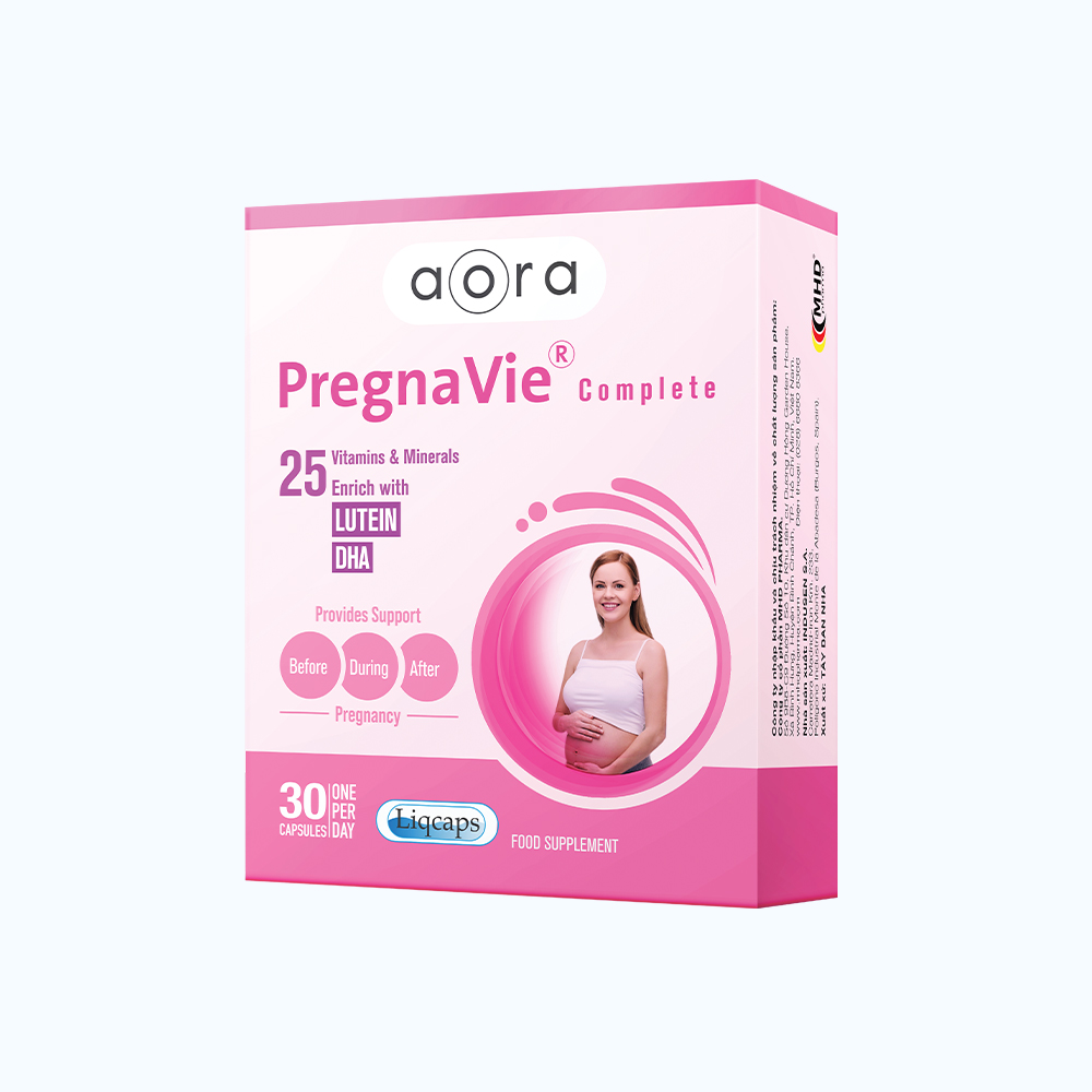 Viên uống PregnaVie Complete bổ sung 25 vi chất bao gồm Lutein & DHA cho Mẹ bầu (30 viên)