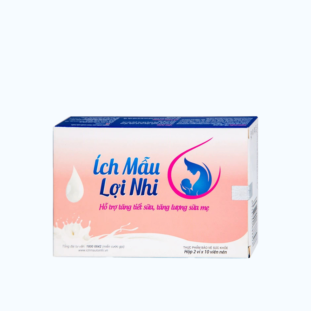Thực phẩm bảo vệ sức khỏe FOBIC Ích Mẫu Lợi Nhi (Hộp 20 viên) giúp tăng tiết sữa
