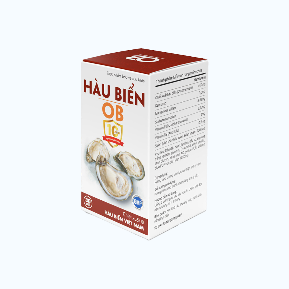 Viên uống Tinh hàu biển OB hỗ trợ sinh lý nam giới (Hộp 30 viên)