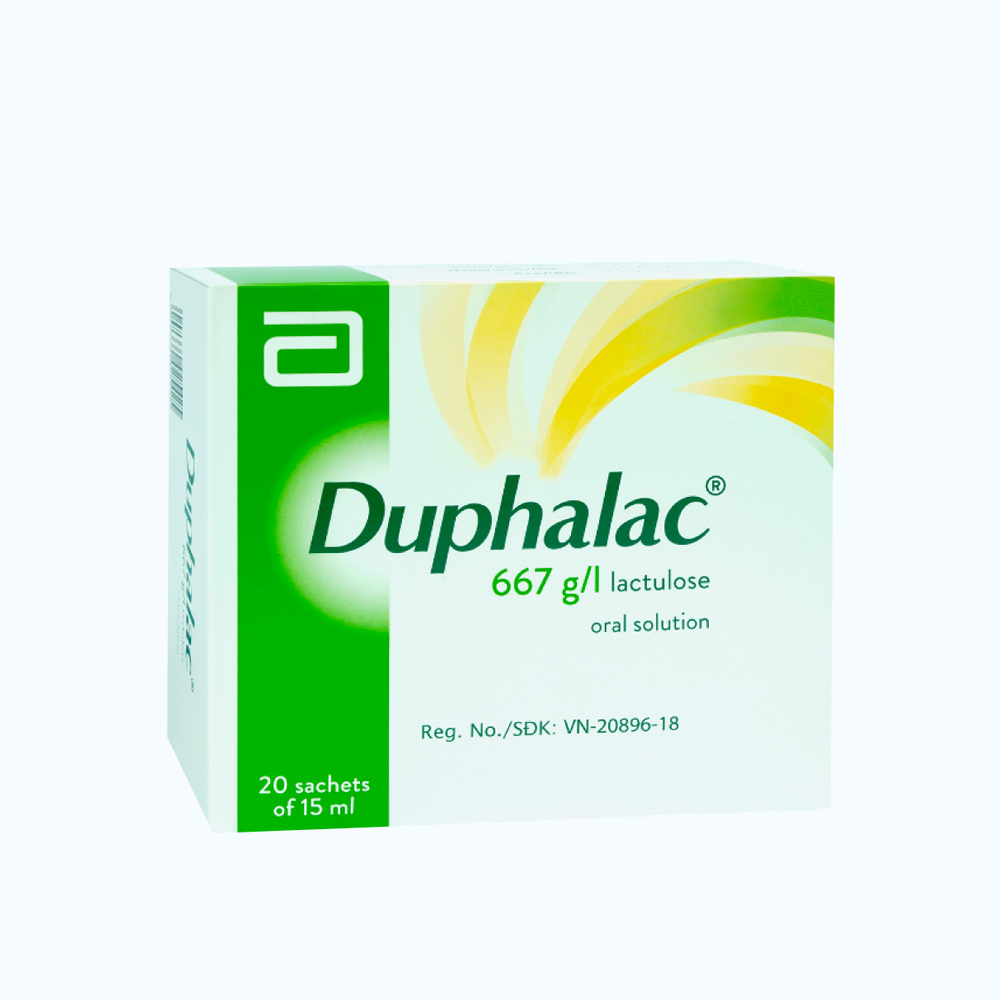 Dung dịch uống Duphalac 667g/l điều trị táo bón hiệu quả, tăng cường lợi khuẩn ruột (20 gói x 15ml)