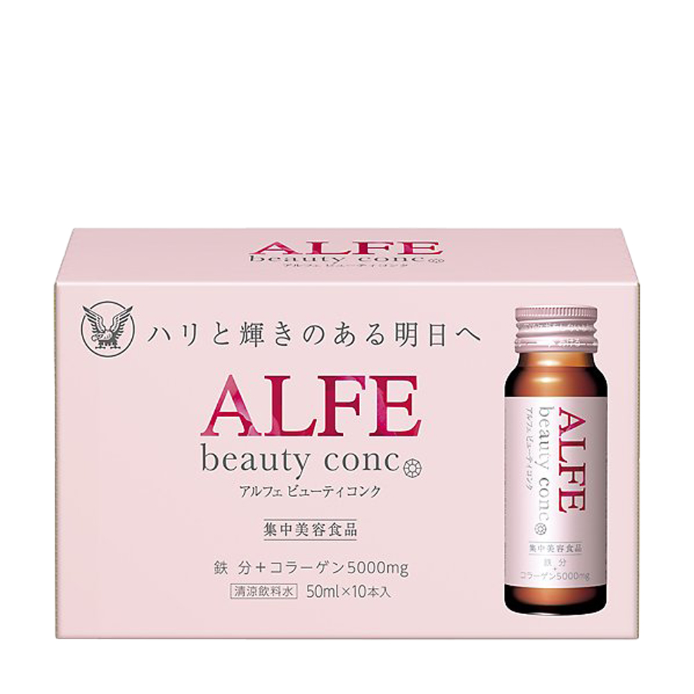 Nước uống bổ sung collagen Alfe Beauty Conc giúp cải thiện nếp nhăn (10 chai x 50 ml)