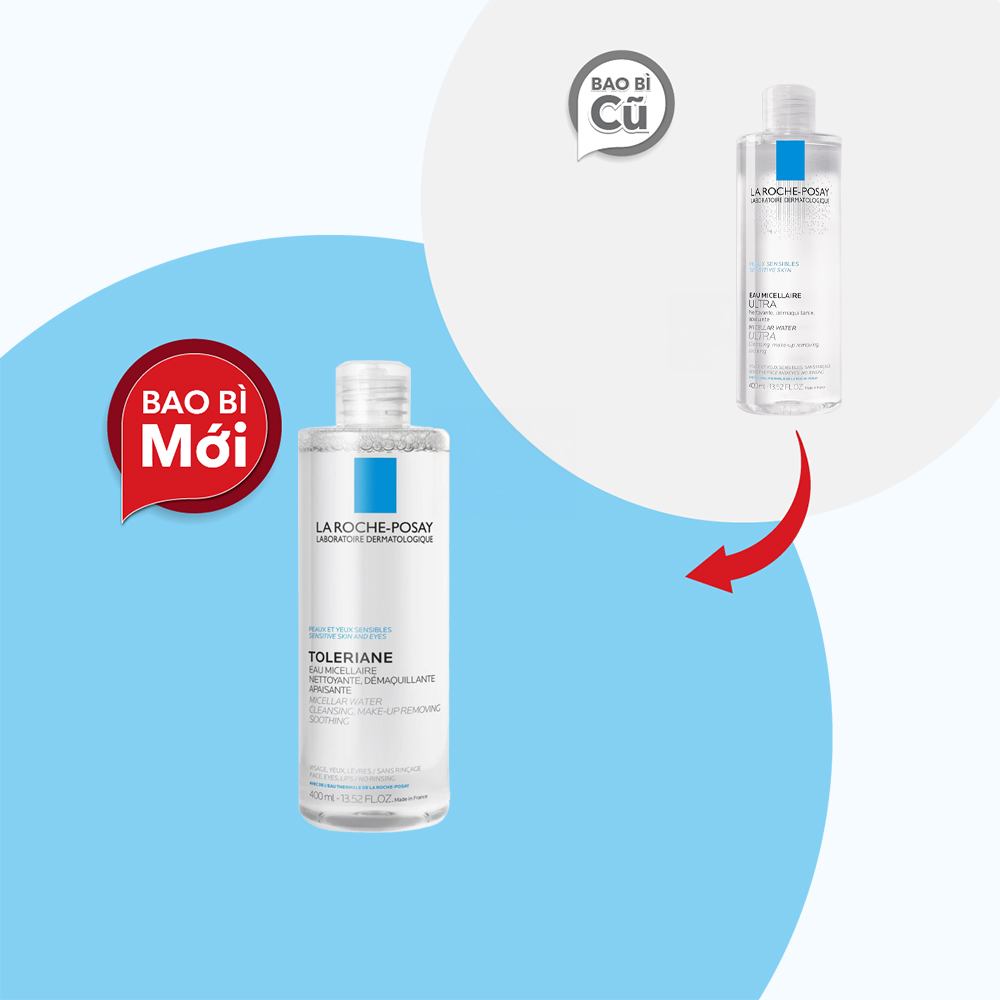 Nước tẩy trang LA ROCHE POSAY Micellar Water Ultra Sensitive Skin làm sạch cho da nhạy cảm (400ml)