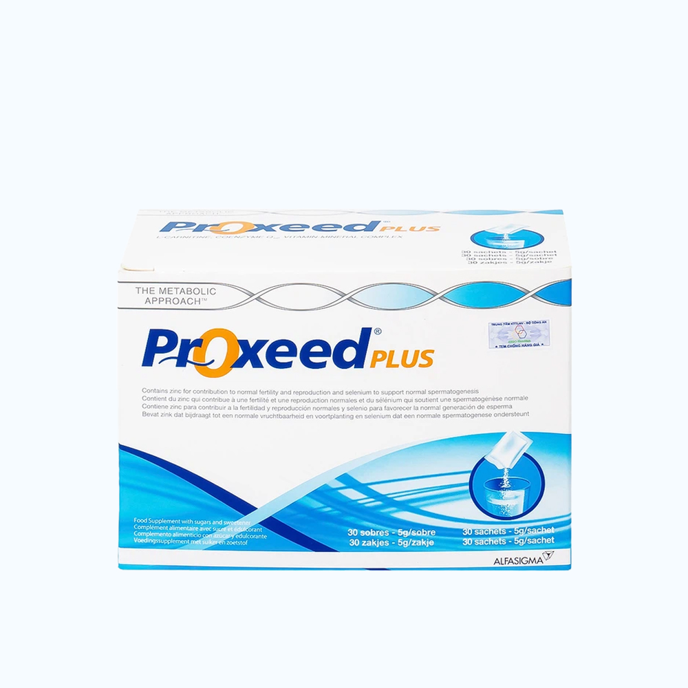 Bột uống SIGMA-TAU Proxeed Plus hỗ trợ sức khỏe sinh sản nam giới (Hộp 30 gói bột)