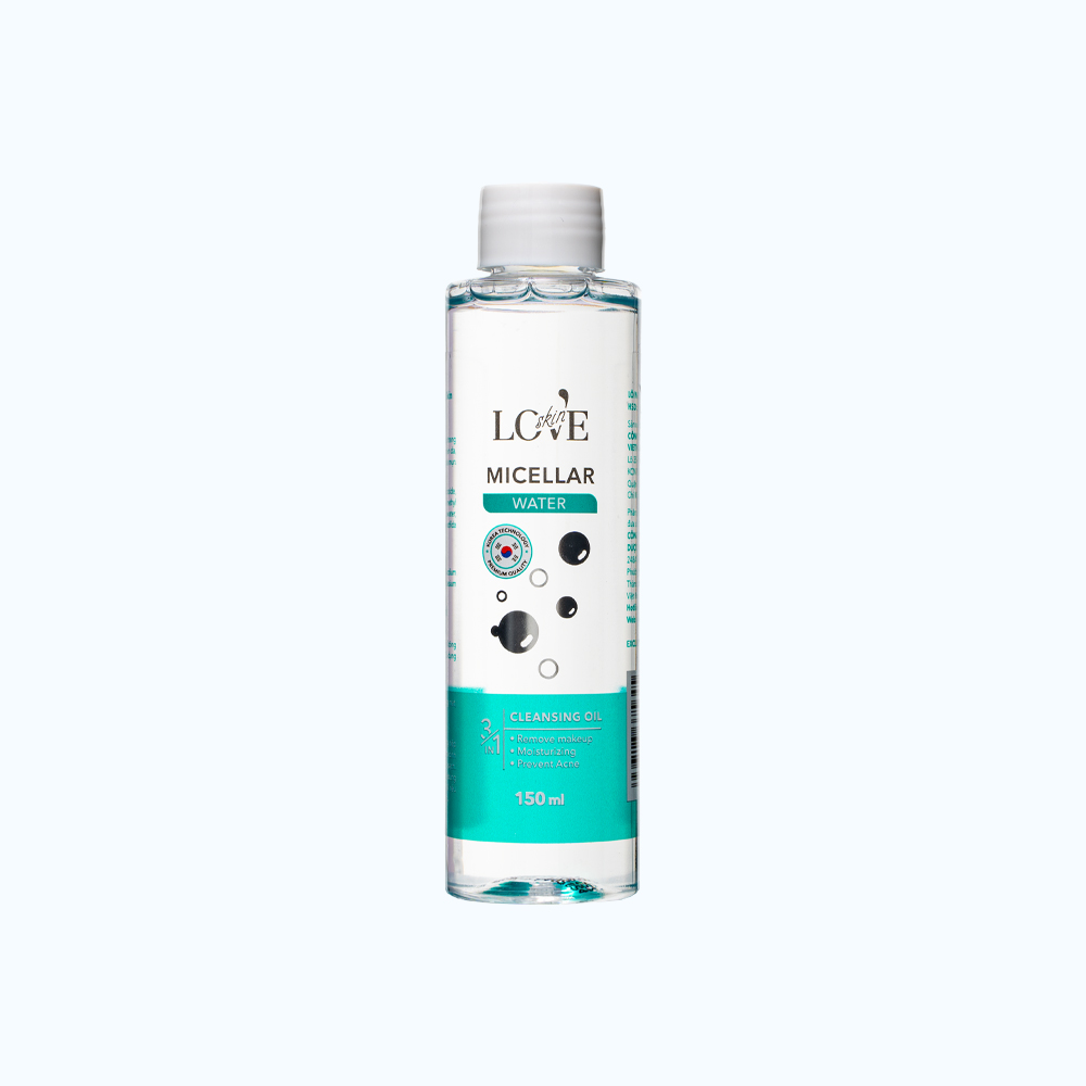 Nước tẩy trang LOVE SKIN MICELLAR WATER CLEANSING OIL làm sạch lớp trang điểm, bụi bẩn (150ml)