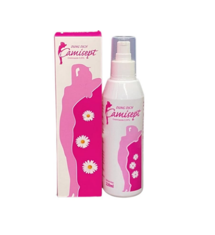 Dung dịch phụ khoa Camisept vệ sinh, phòng ngừa các bệnh nấm phụ khoa (chai 220ml)