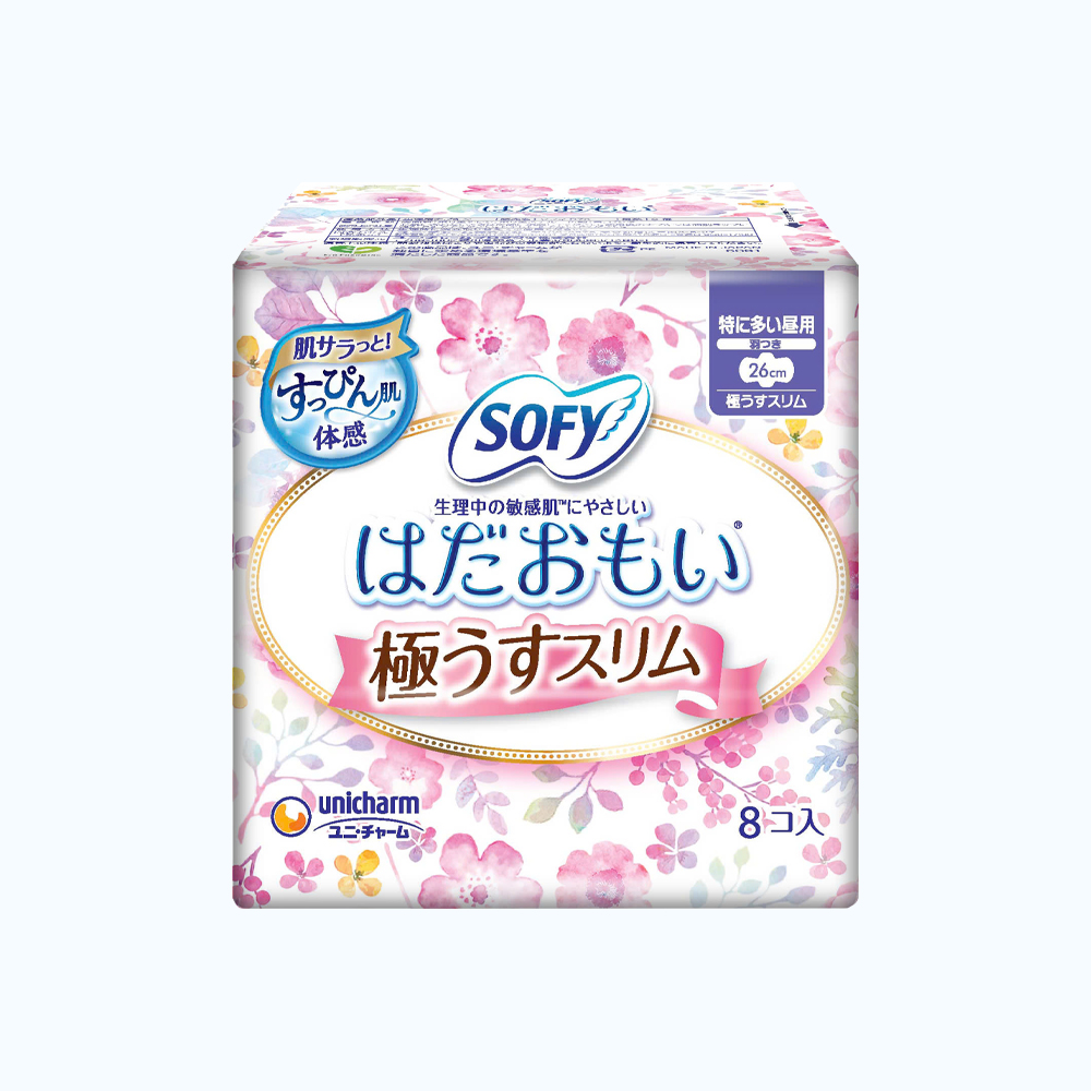 Băng Vệ Sinh Sofy Skin Comfort Ultra Thin Cánh 8 Miếng 26Cm