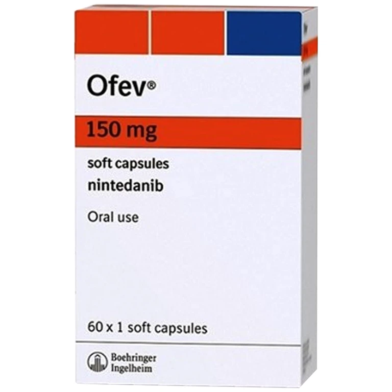 Ofev 150mg Cap Boehringer (Hộp 6 vỉ x 10 viên)