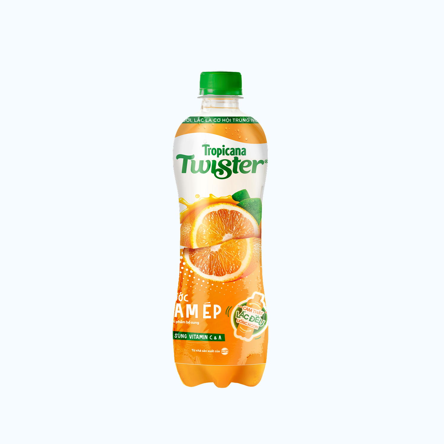 Nước uống giải khát vị cam ép TWISTER (Chai 455ml)