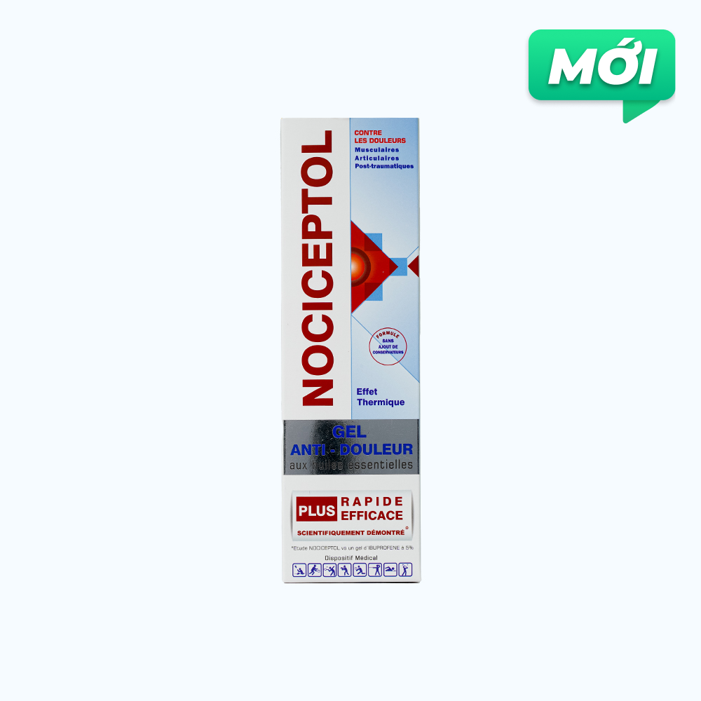 Nociceptol Gel Anti-Douleur Polidis giảm đau cơ, xương khớp tuýp 120ml