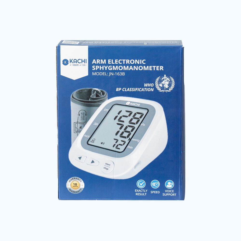 Máy Đo Huyết Áp Kachi JN-163B AI đọc kết quả tiếng Việt (hộp 1 cái)