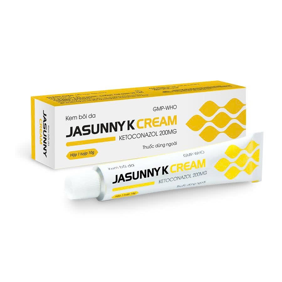 Kem bôi da Jasunny điều trị nấm da, hắc lào, lang ben (Tuýp 10g)