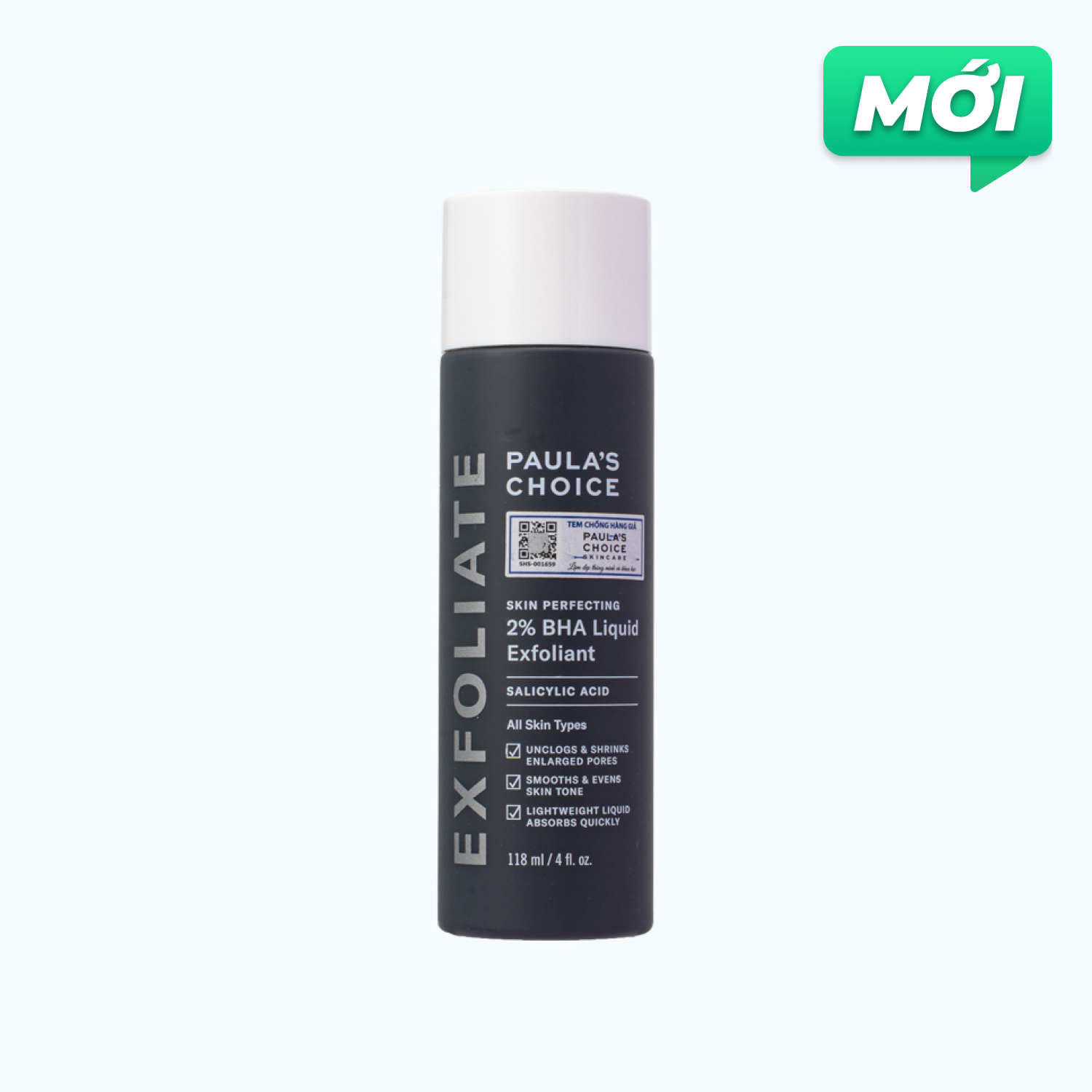 Dung dịch loại bỏ tế bào chết Paulas Choice 2% BHA Liquid Exfoliant
